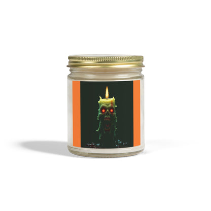 Coconut Apricot Candle with Spooky Vibe, Halloween Decor, Unique Gift, Cozy Atmosphere, Candle for Relaxation