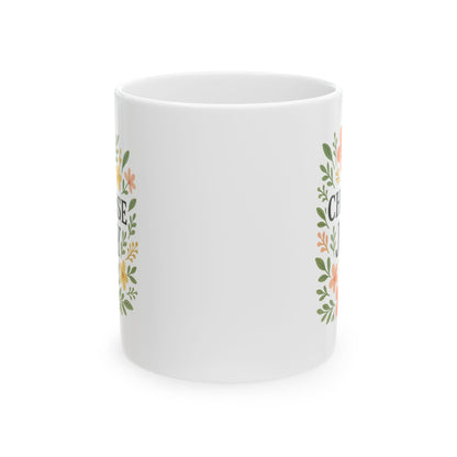 Choose Joy Floral Ceramic Mug