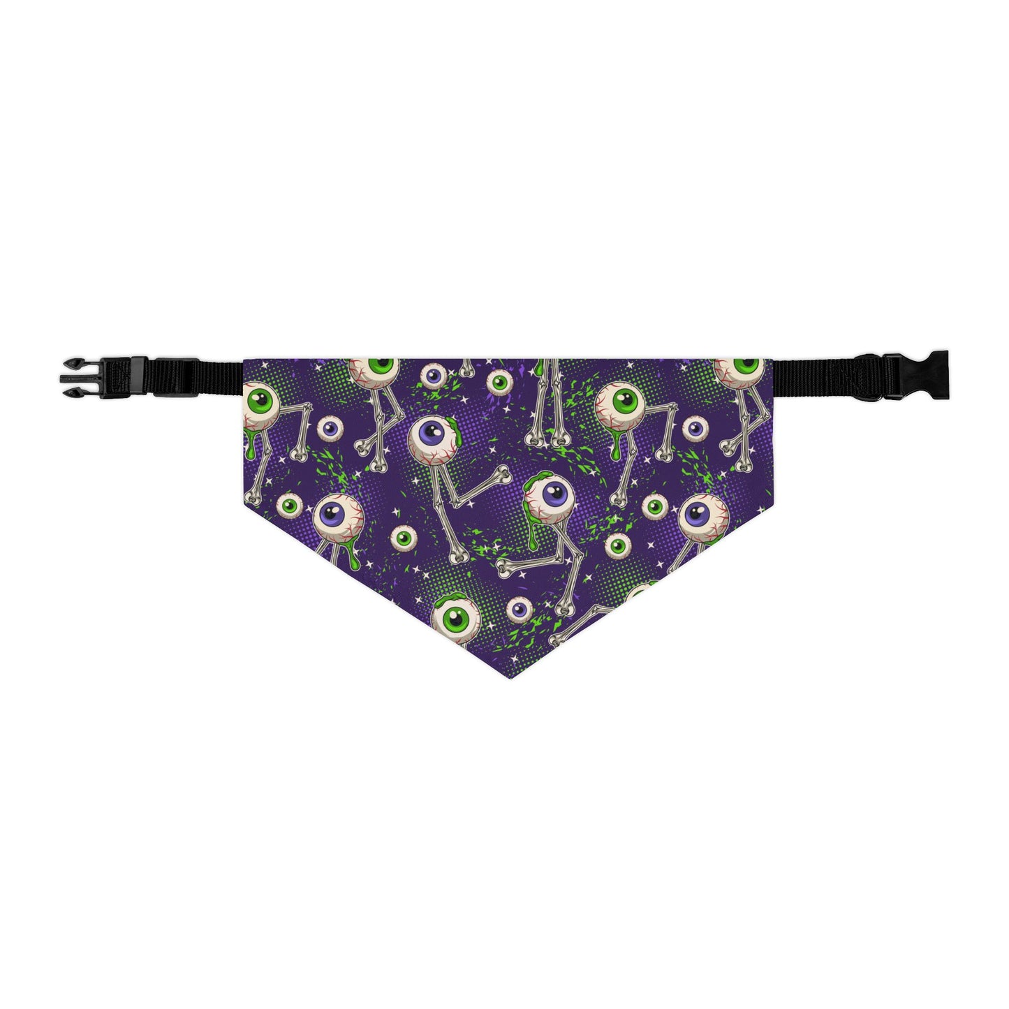 Spooky Eye Pet Bandana Collar | Halloween Dog Accessory, Cute Pet Apparel, Adjustable Dog Scarf, Pet Costume, Fun Pet Gift
