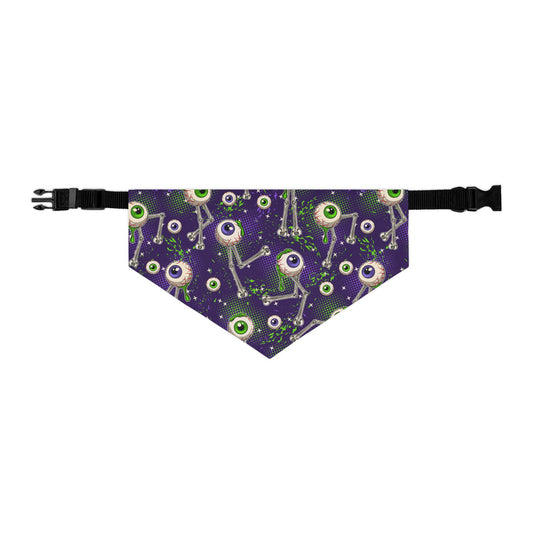 Spooky Eye Pet Bandana Collar | Halloween Dog Accessory, Cute Pet Apparel, Adjustable Dog Scarf, Pet Costume, Fun Pet Gift