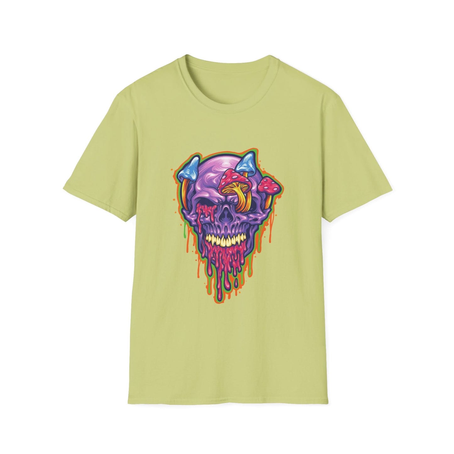 Magic Trippy Skull Mushroom Psychedelic - Mleem