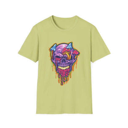 Magic Trippy Skull Mushroom Psychedelic - Mleem