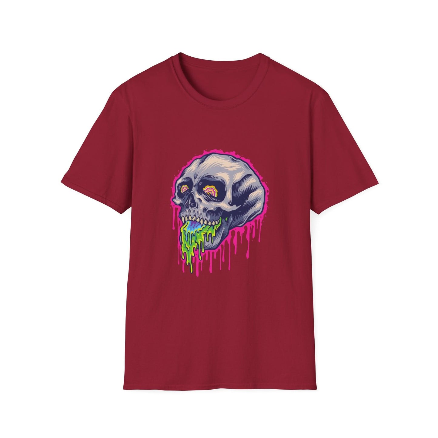 Scary Colorful Stone Skull - Mleem
