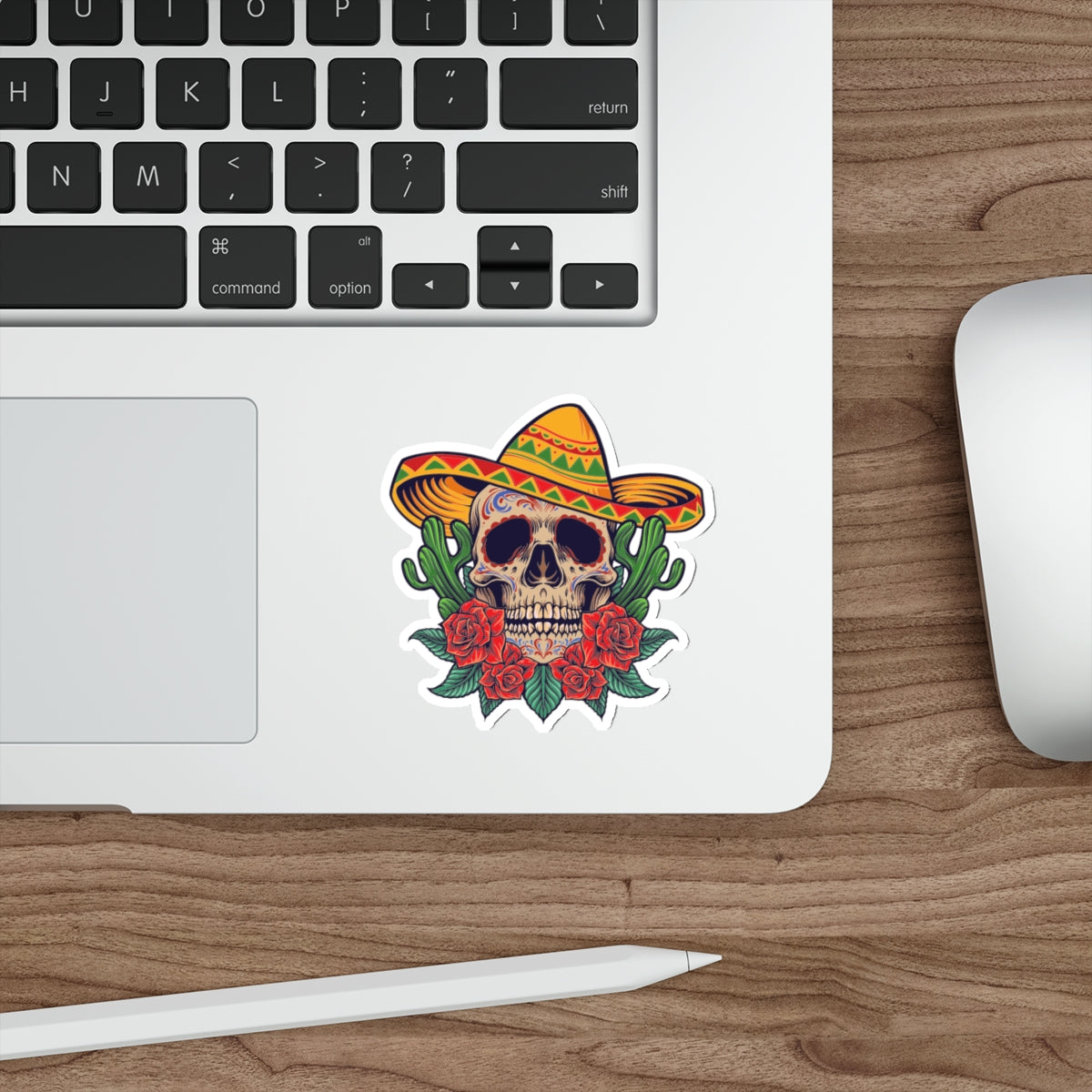 Vibrant Sugar Skull Stickers | Dia de los Muertos Decor, Mexican Culture Art, Laptop Decor, Gift for Halloween, Party Supplies