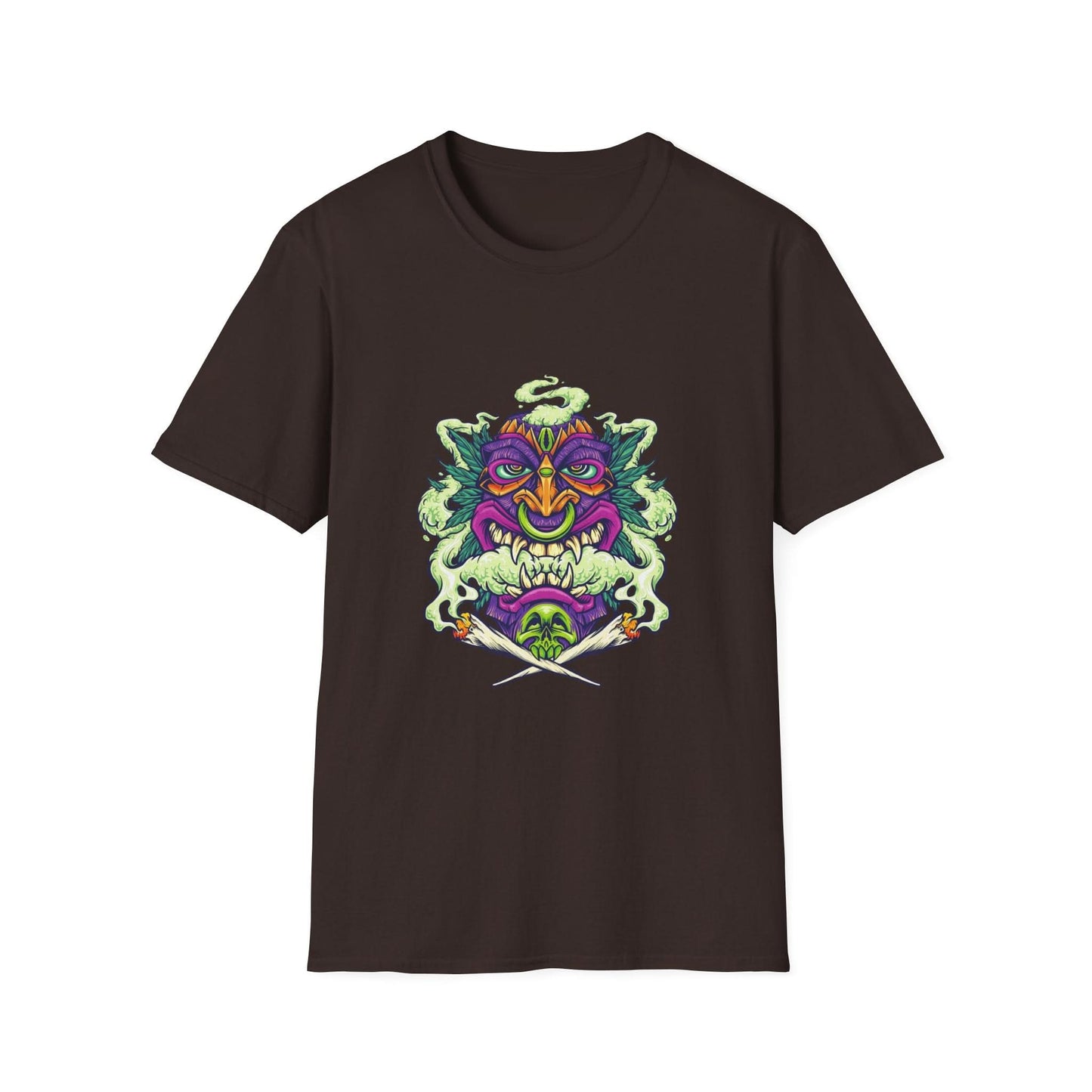 Smoking Hawaiian Tiki Weed Leaf - Mleem