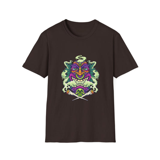 Smoking Hawaiian Tiki Weed Leaf - Mleem