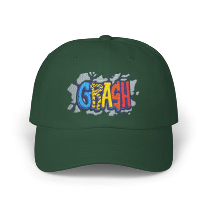 Classic Dad Cap with CRAASH! Design, Casual Hat for Dads, Funny Gift for Father's Day, Summer Accessory, Everyday Wear
