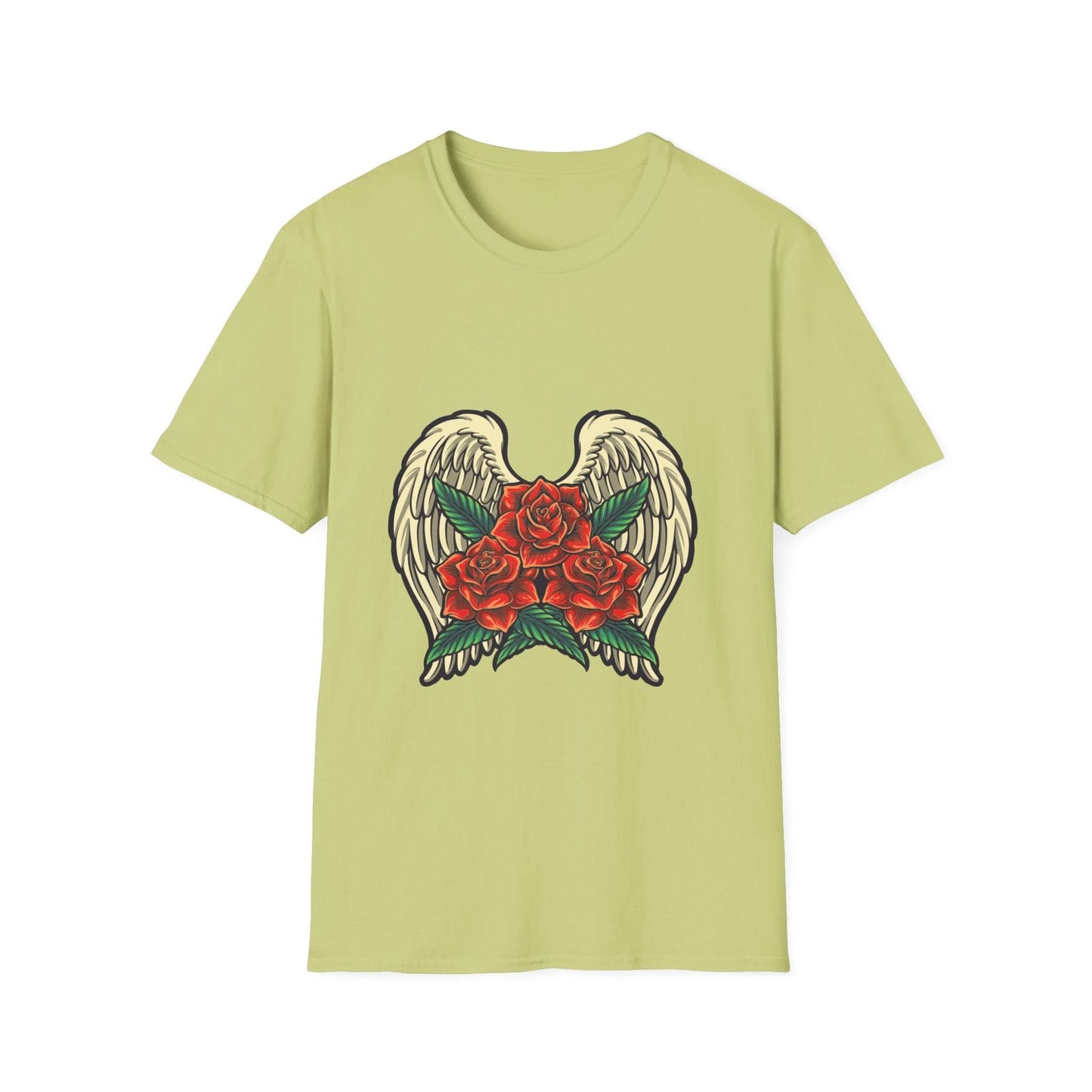 Red Rose Blooms with Angels Wings - Mleem