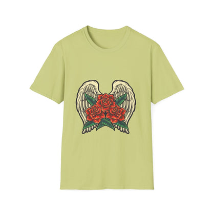 Red Rose Blooms with Angels Wings - Mleem
