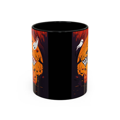 Spooky Halloween Coffee Mug - Perfect for Ghost Lovers and Fall Celebrations, Halloween Decor, Gift, Pumpkin Spice Season, Black Accent Mug