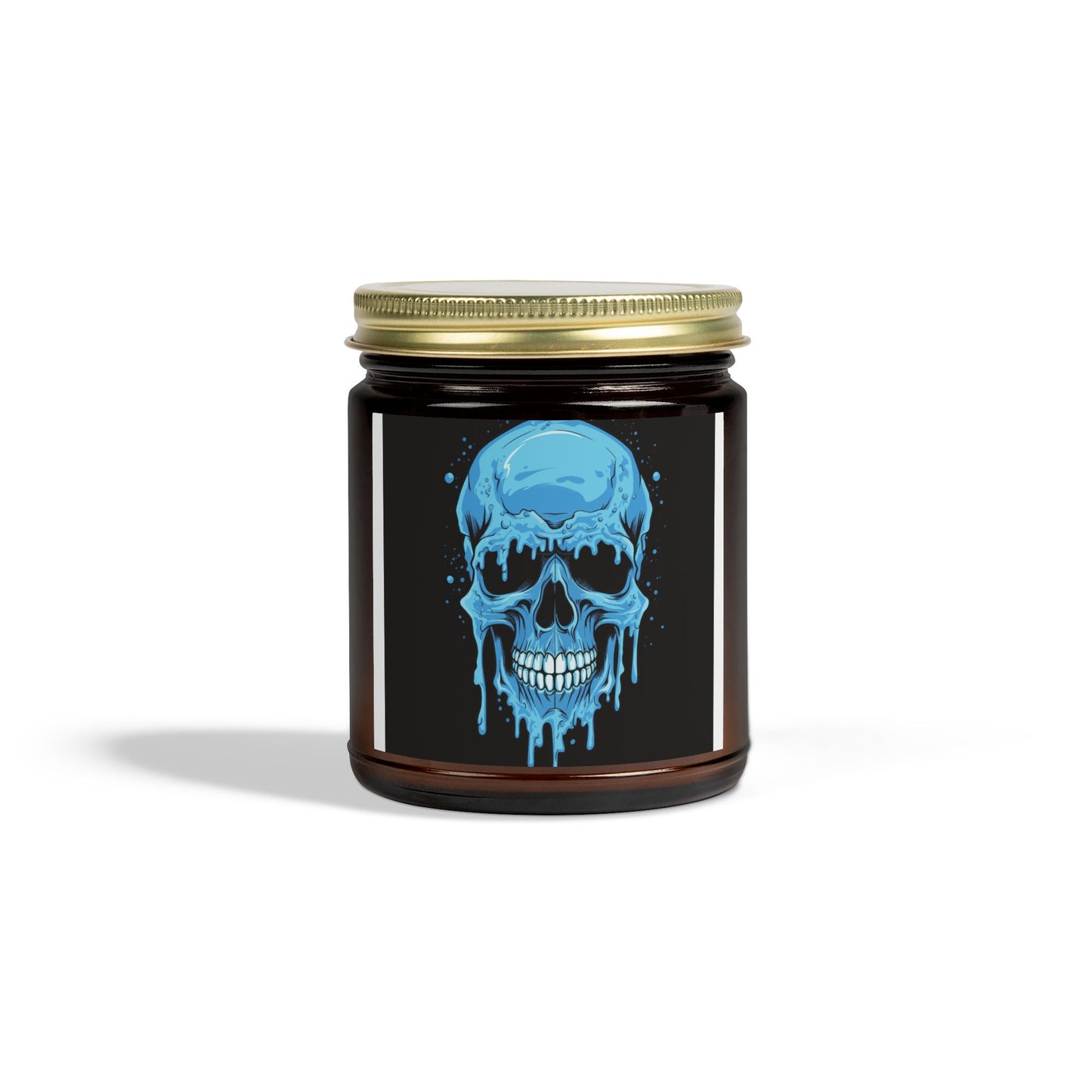 Chilling Skull Scented Candle - Coconut Apricot Wax, Dark Aesthetic Gifts, Home Decor, Occult Candles, Halloween Decor