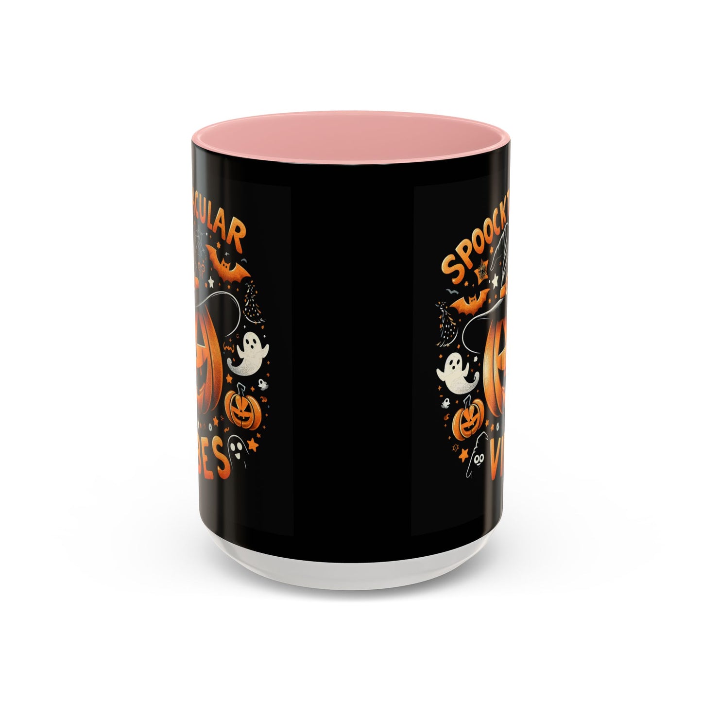 Halloween Accent Coffee Mug - Spooktacular Vibes, Fall Home Decor, Pumpkin Lovers Gift, Trick or Treat Mug, Spooky Season Drinkware