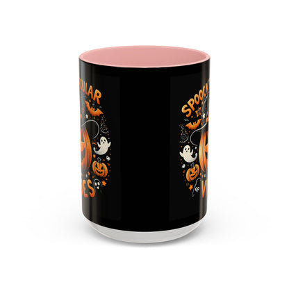Halloween Accent Coffee Mug - Spooktacular Vibes, Fall Home Decor, Pumpkin Lovers Gift, Trick or Treat Mug, Spooky Season Drinkware