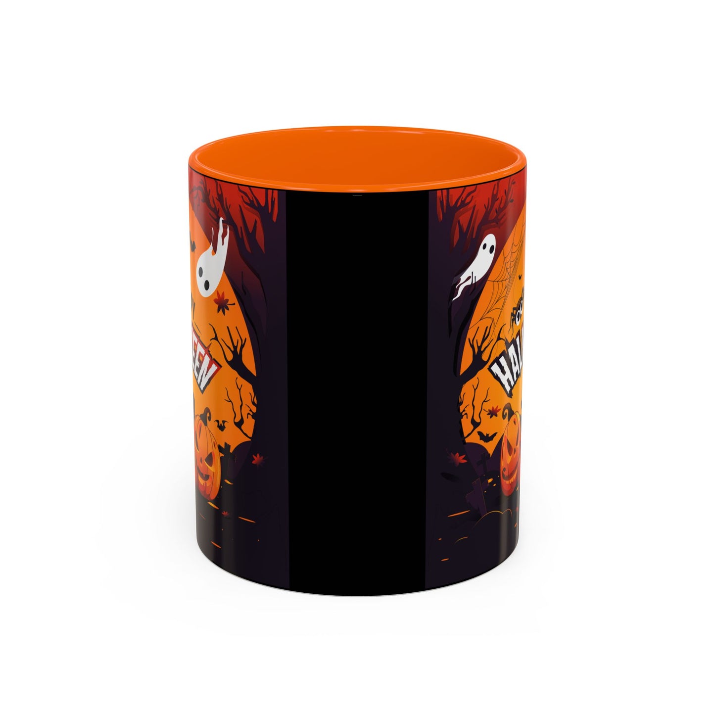 Spooky Halloween Coffee Mug - Perfect for Ghost Lovers and Fall Celebrations, Halloween Decor, Gift, Pumpkin Spice Season, Black Accent Mug