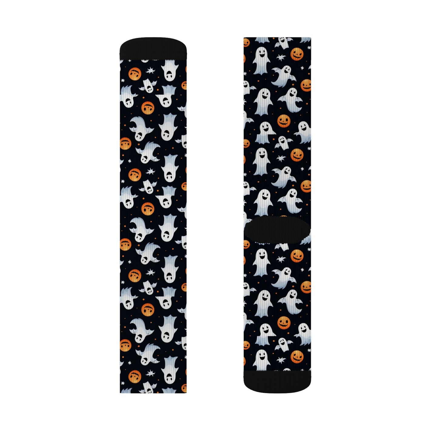 Halloween Ghost & Pumpkin Socks, Cute Patterned Socks for Fall, Fun Halloween Accessories, Unique Gift for Halloween Lovers
