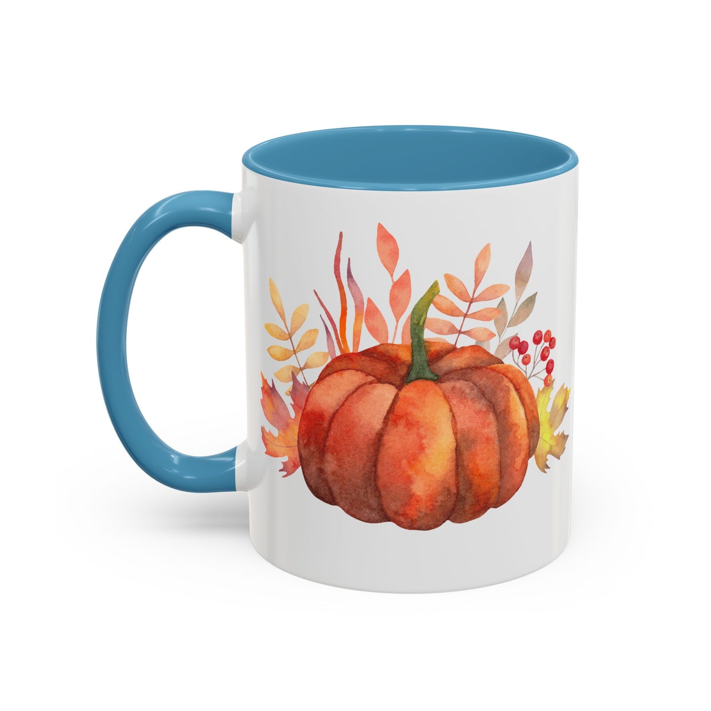 Cozy Pumpkin Accent Coffee Mug | Fall Decor, Gift for Autumn Lovers, Thanksgiving Mug, Pumpkin Spice Latte Cup, Holiday Drinkware