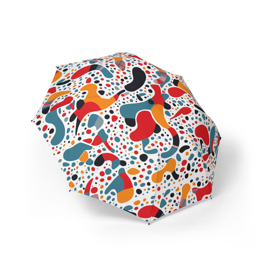 Colorful Semi-Automatic Foldable Umbrella, Portable Rain Gear, Stylish Umbrella for Him/Her, Perfect Gift for Rainy Days