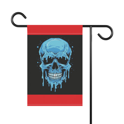 Chilling Skull Garden Banner - Gothic Decor, Outdoor Sign, Yard Art, Halloween Decoration, Home & Garden Accent