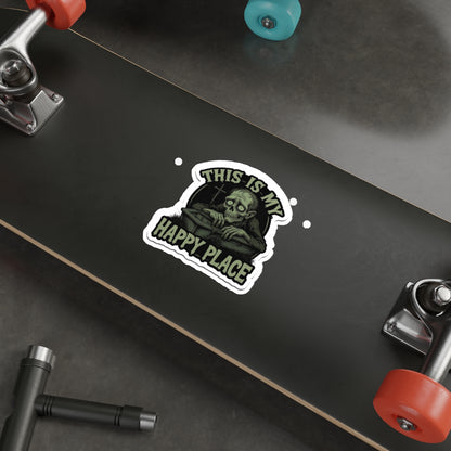 Spooky Die-Cut Stickers - Horror Theme, Laptop Décor, Gift for Halloween Lovers, Unique Sticker Collection, Creepy Home Décor