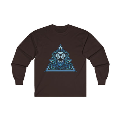 Lion Head in Blue Triangle - Mleem