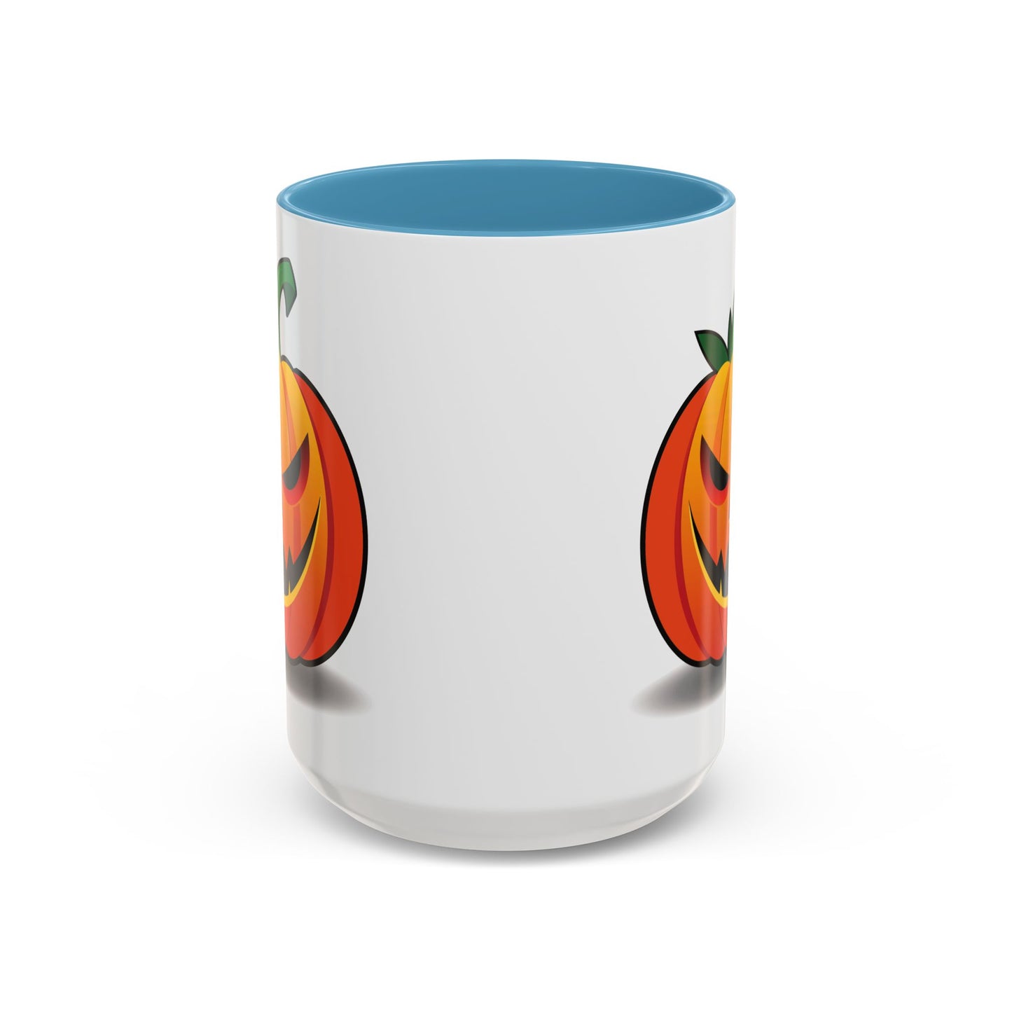 Halloween Pumpkin Accent Mug | Spooky Coffee Cup | Fall Decor | Pumpkin Art | Gift for Halloween Lovers, 11oz, 15oz