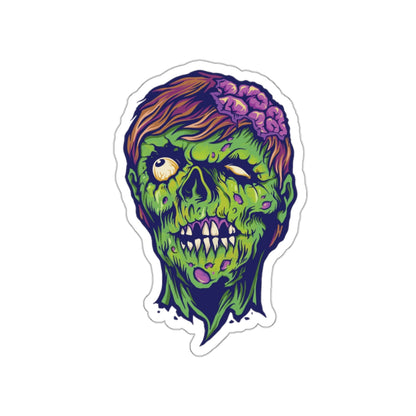 Zombie Die-Cut Stickers - Spooky Decor, Laptop Accessories, Halloween Party Favors, Gift Ideas for Horror Fans, Unique Art