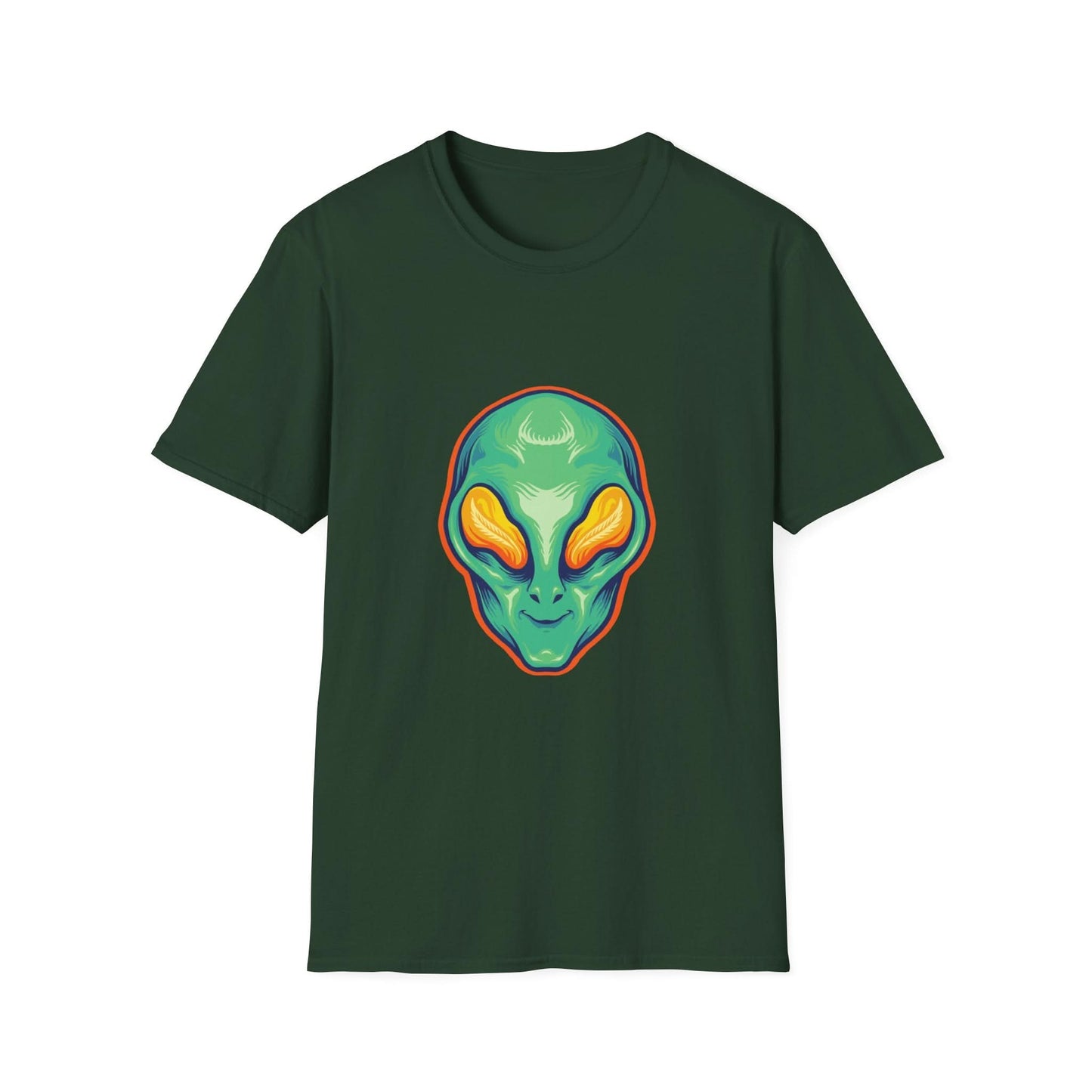 Alien Head Green Smile Mascot - Mleem