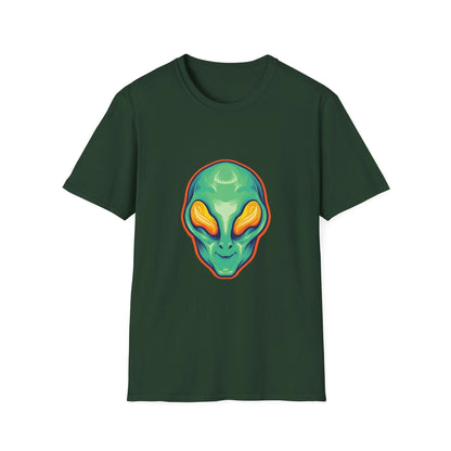 Alien Head Green Smile Mascot - Mleem