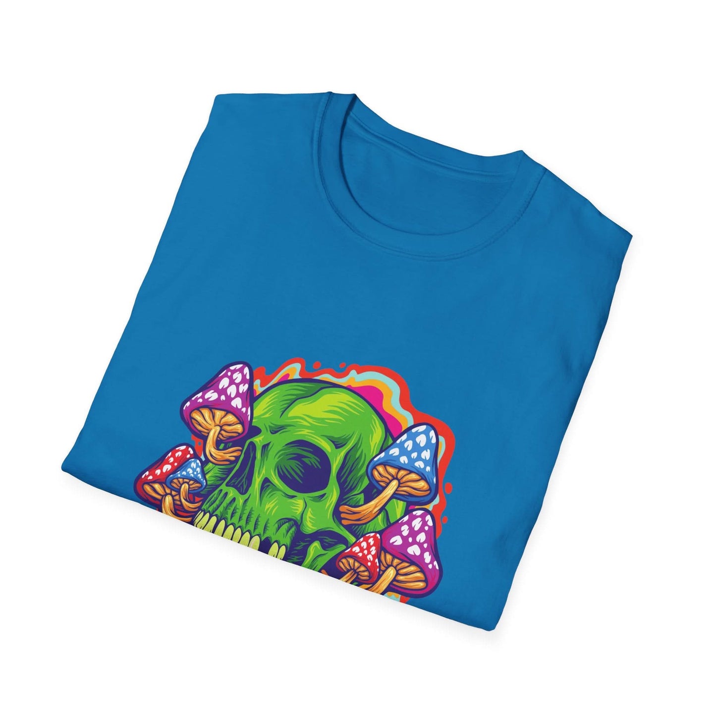 Psychedelic Skull with Mushrooms - Mleem
