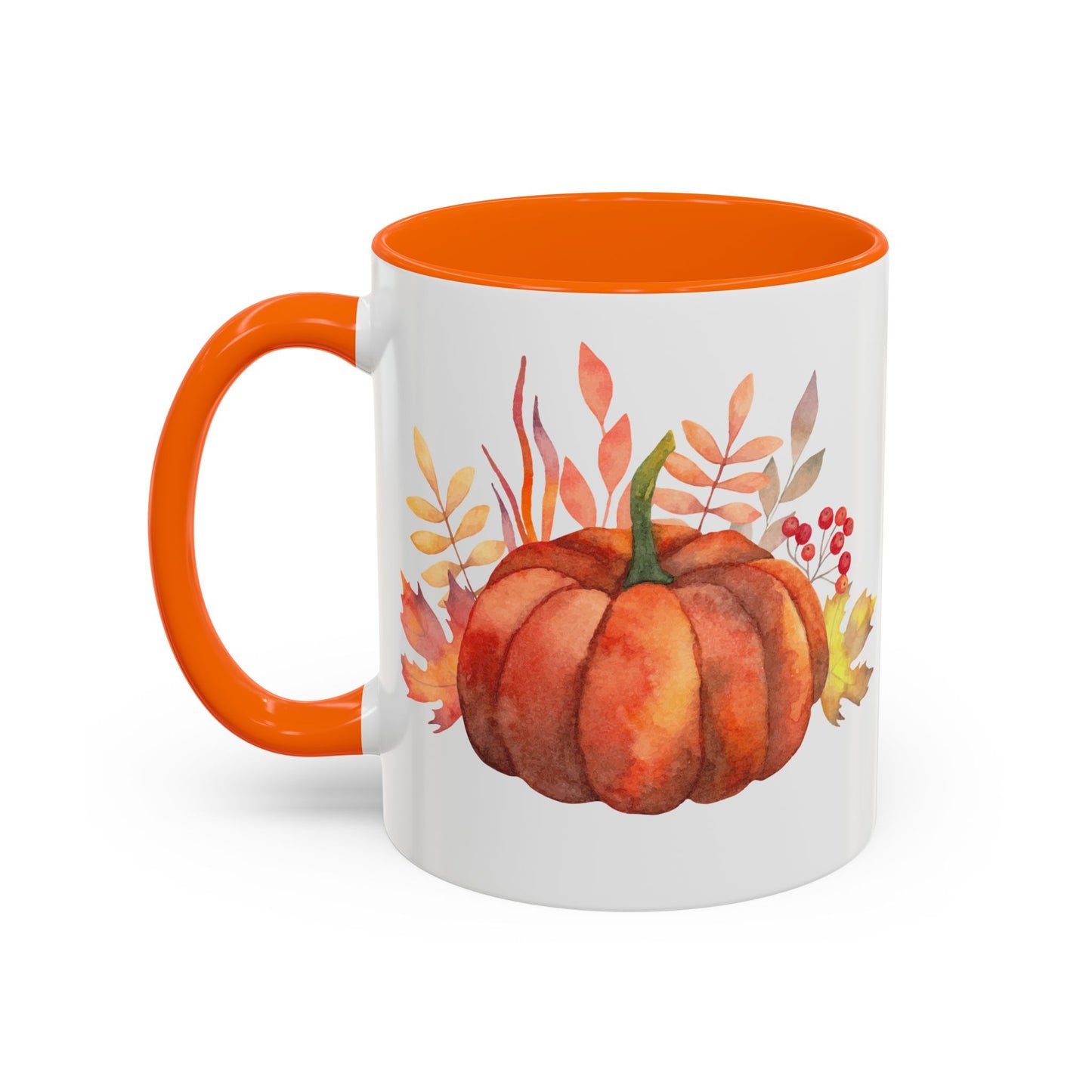Cozy Pumpkin Accent Coffee Mug | Fall Decor, Gift for Autumn Lovers, Thanksgiving Mug, Pumpkin Spice Latte Cup, Holiday Drinkware