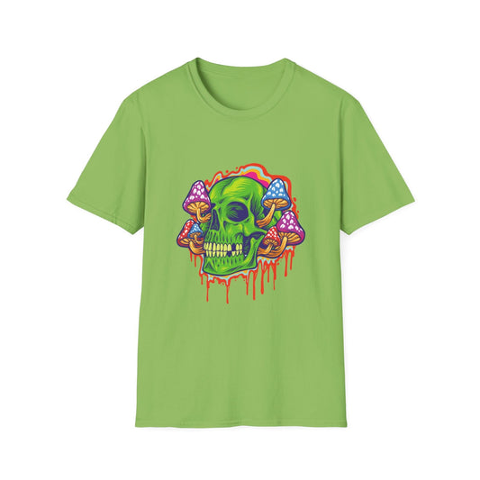 Psychedelic Skull with Mushrooms - Mleem