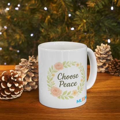 Floral Design Ceramic Mug