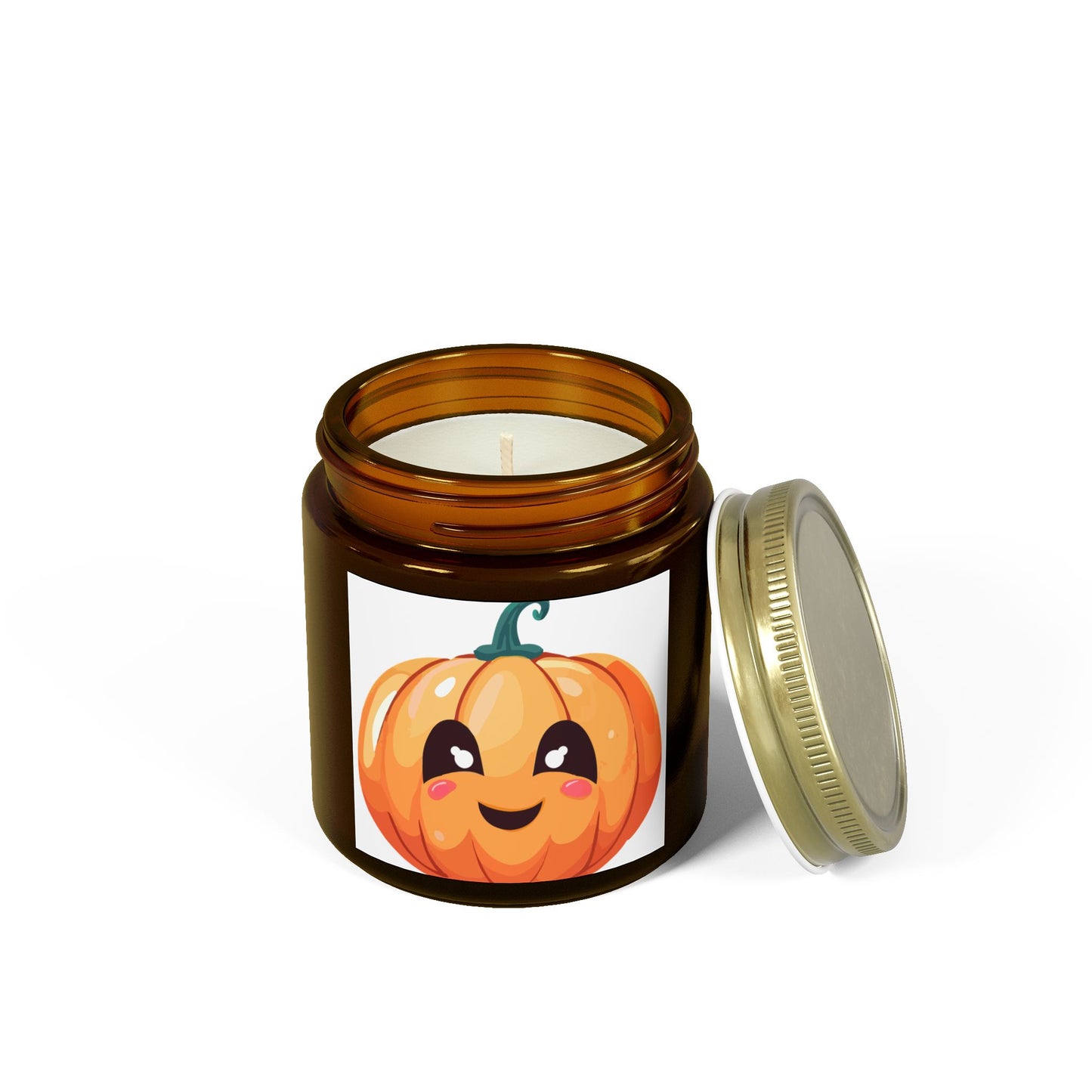 Cute Pumpkin Scented Candle, Fall Gift, Home Decor, Cozy Atmosphere, Halloween Decorations