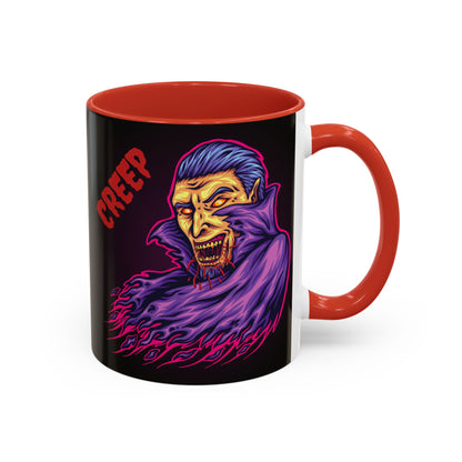 Creepy Gothic Accent Coffee Mug for Spooky Vibes, Halloween Decor, Unique Gift, Coffee Lover, Witchcraft Essentials