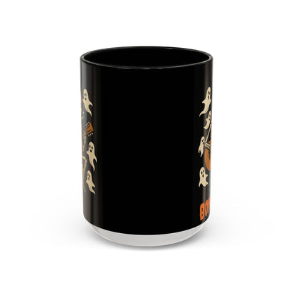 Spooky Skeleton Coffee Mug, Halloween Decor, Bone-Jam Ghost Mug, Gift for Music Lovers, Unique Drinkware