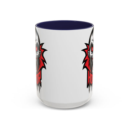 Horror-Themed Coffee Mug, Unique Gift for Halloween Lovers, Scary Decor, Black Accented Mug, Gothic Drinkware, Spooky Kitchenware