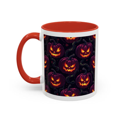 Halloween Pumpkin Coffee Mug, Spooky Ceramic Cup, Fall Decor, Autumn Gift, Halloween Party Essential, Seasonal Drinkware
