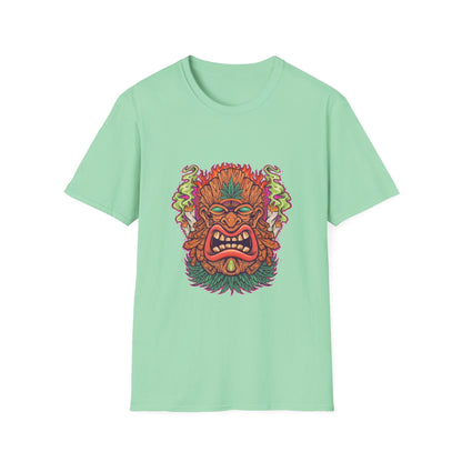 Tiki Leaf Weed Mascot with Smoke - Mleem