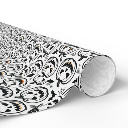 Halloween Wrapping Paper, Spooky Gift Wrap, Decorative Paper Roll, Fall Occasions, Unique Wrapping for Presents