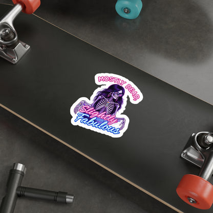Sassy Skeleton Die-Cut Stickers - Perfect for Laptops, Water Bottles, Halloween Decor, Fun Gifts, and Daily Inspiration