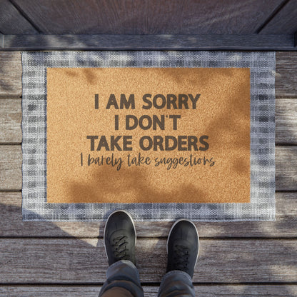 Funny Doormat with Quote, Humorous Welcome Mat, Gift for New Home, Entrance Rug, Housewarming Decor, Quirky Decor