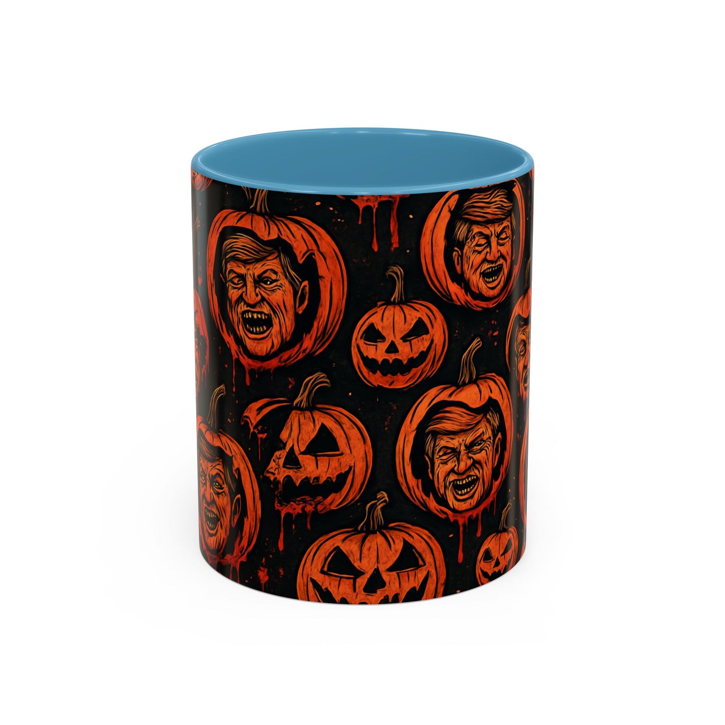 Spooky Pumpkin Faces Coffee Mug | Halloween Gifts, Funny Coffee Cup, Whimsical Mug, Holiday Decor, Unique Gifts