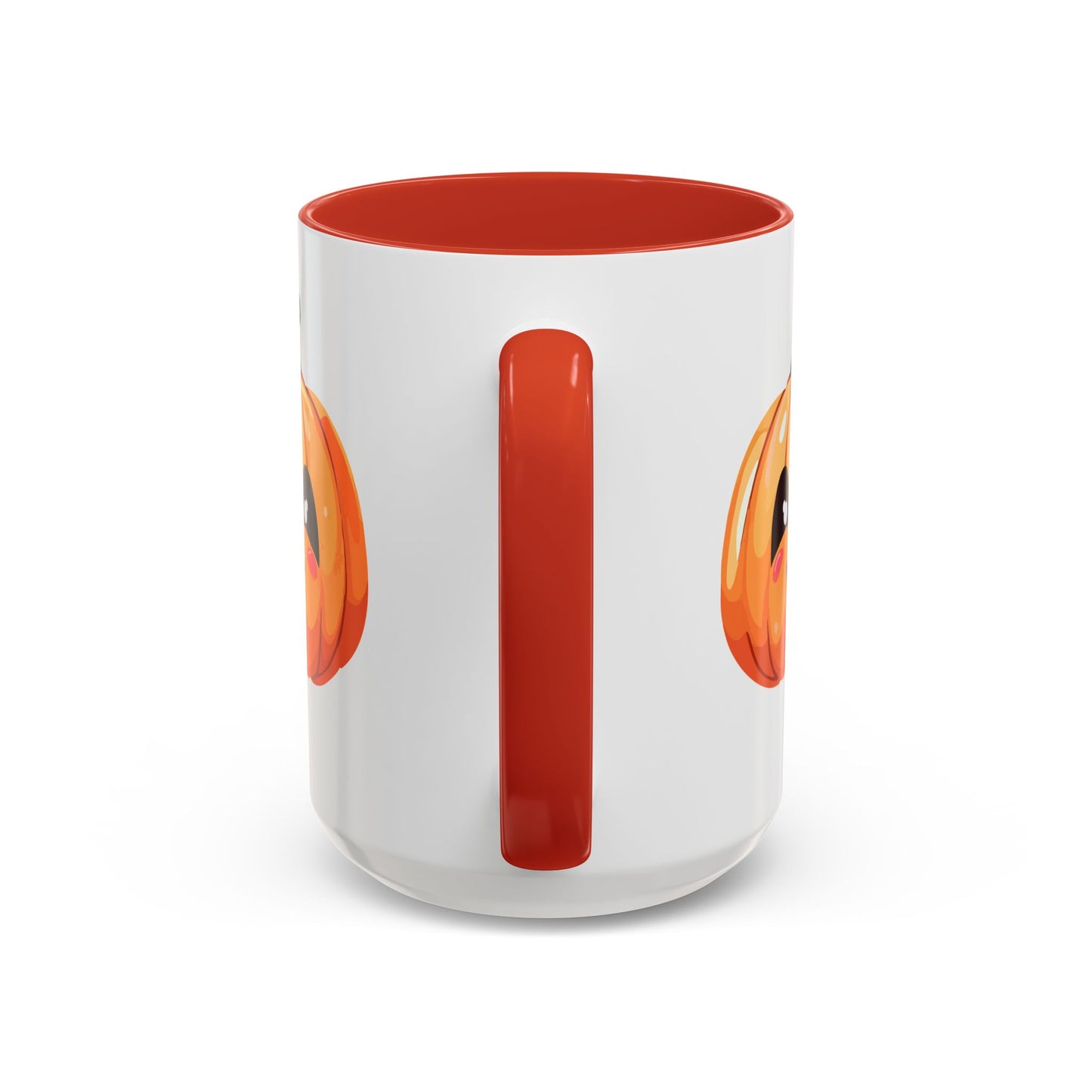Cute Pumpkin Accent Coffee Mug for Fall, Halloween Decor, Gift for Coffee Lovers, Autumn Kitchenware, Seasonal Drinkware