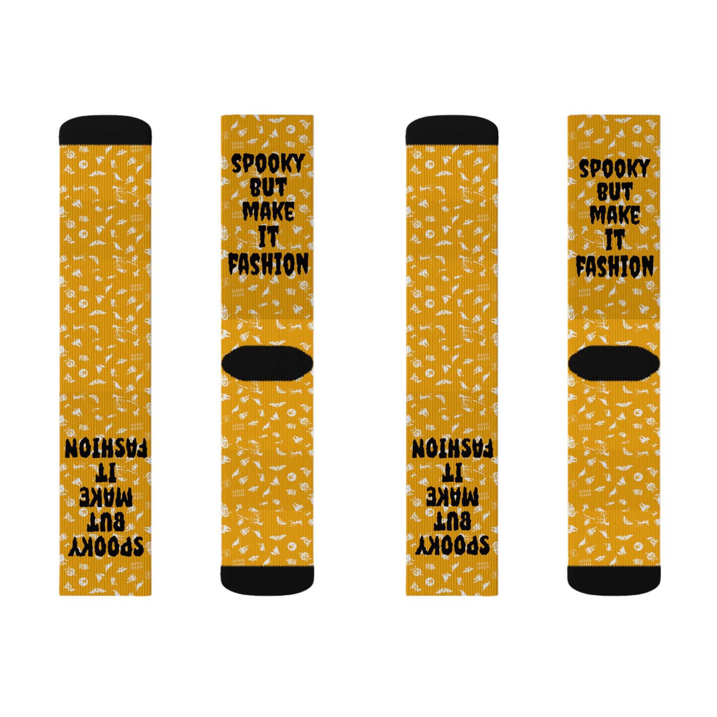 Spooky Fashion Socks | Fun Autumn or Halloween Accessories, Gifts for Friends, Cozy Wear, Cute Apparel for Fall Celebrations