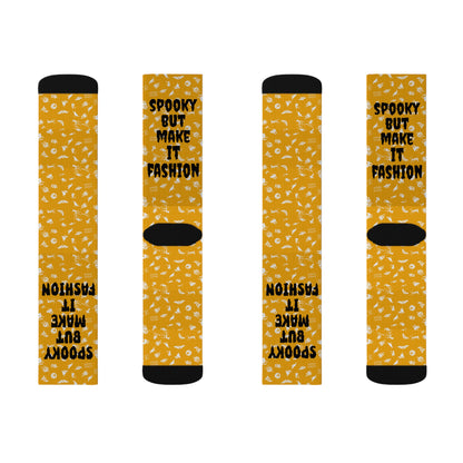Spooky Fashion Socks | Fun Autumn or Halloween Accessories, Gifts for Friends, Cozy Wear, Cute Apparel for Fall Celebrations