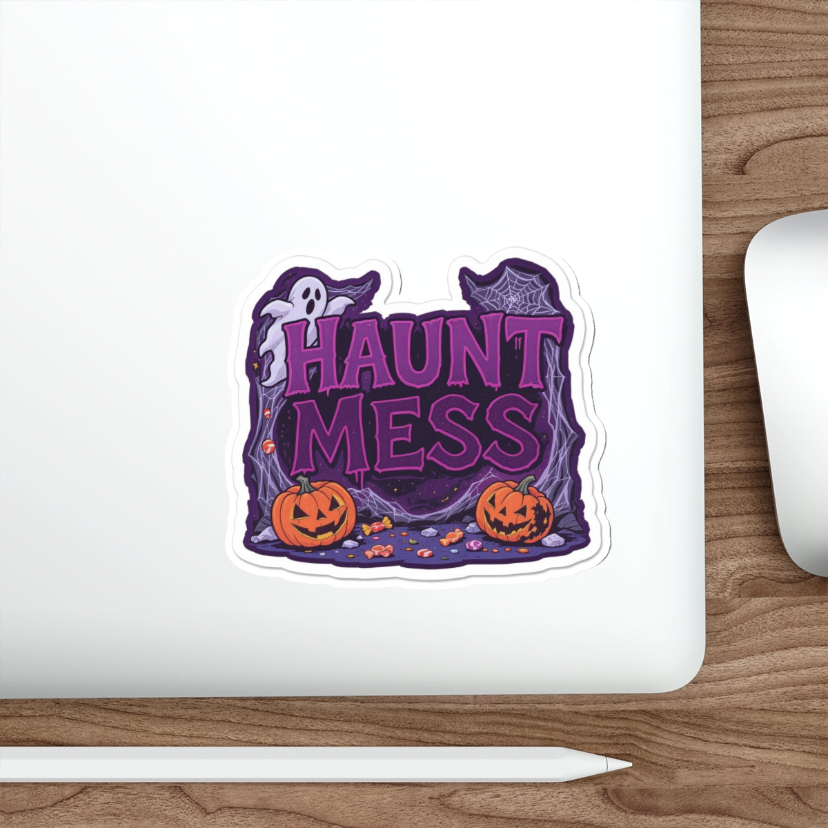 Halloween Haunt Mess Die-Cut Stickers | Spooky Decor, Laptop Stickers, Party Favors, Trick or Treat, Fun Halloween Vibes