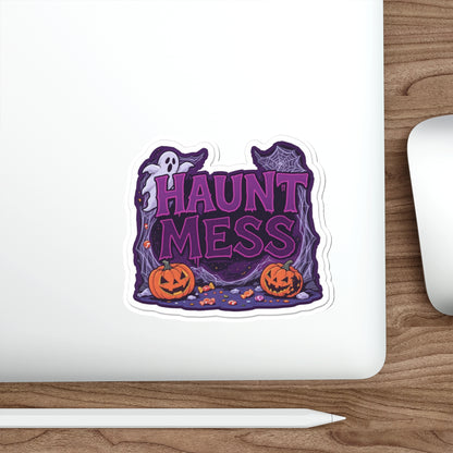 Halloween Haunt Mess Die-Cut Stickers | Spooky Decor, Laptop Stickers, Party Favors, Trick or Treat, Fun Halloween Vibes