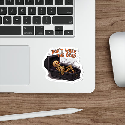 Spooky Skeleton Die-Cut Stickers | Halloween Decor, Laptop Stickers, Party Favors, Gag Gifts, Creepy Decor