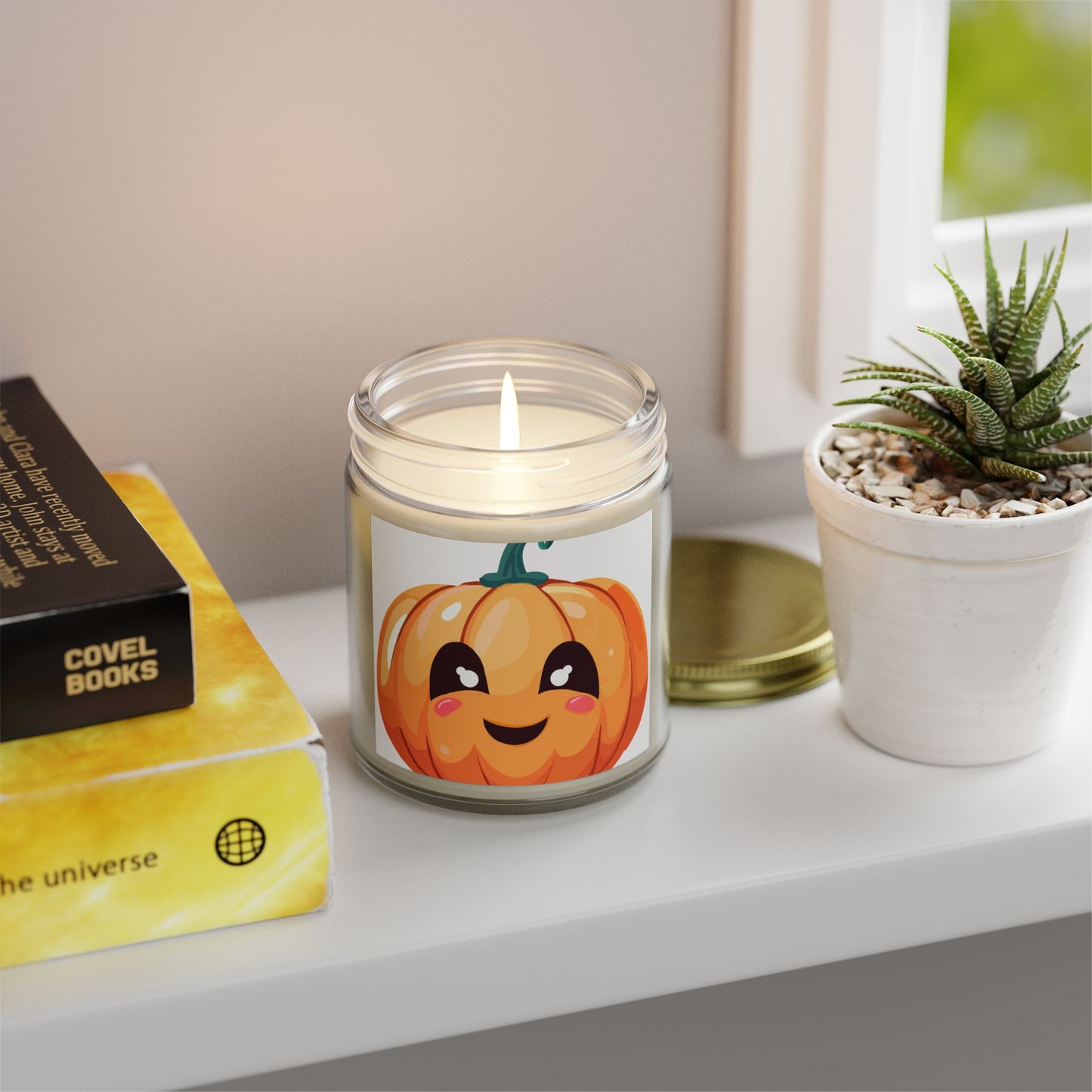Cute Pumpkin Scented Candle, Fall Gift, Home Decor, Cozy Atmosphere, Halloween Decorations