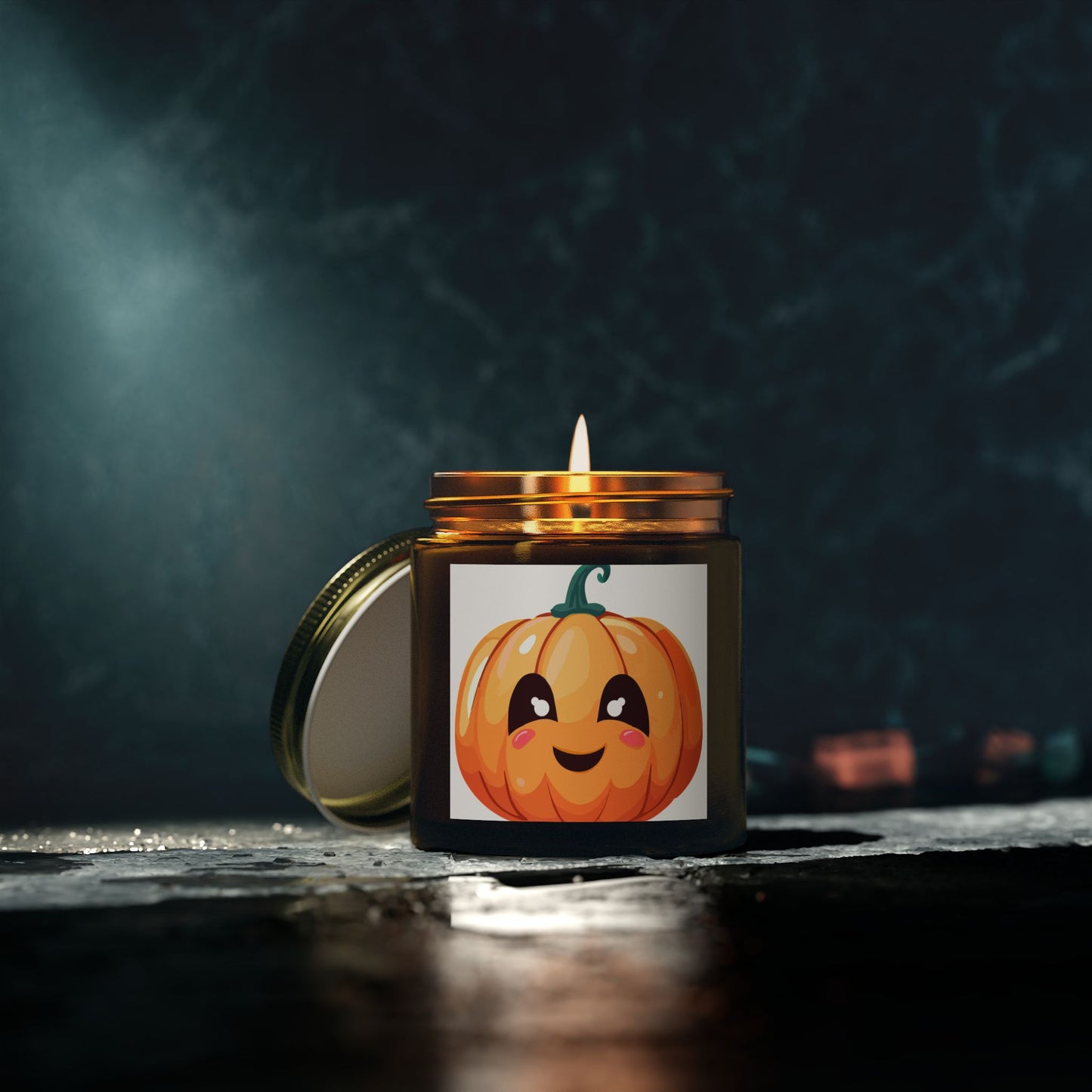 Cute Pumpkin Scented Candle, Fall Gift, Home Decor, Cozy Atmosphere, Halloween Decorations